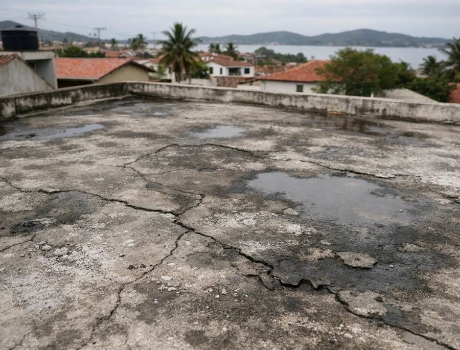 Profissional realizando inspeção estrutural